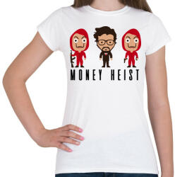 printfashion Money Heist - Női póló - Fehér (3176682)
