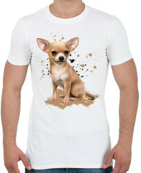printfashion Chihuahua - Férfi póló - Fehér (1539100)