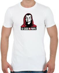 printfashion La casa de papel - Férfi póló - Fehér (4648639)