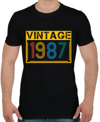 printfashion 1987 - Férfi póló - Fekete (13132769)