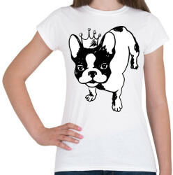printfashion Francia bulldog - Női póló - Fehér (2538861)