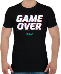 printfashion GAME OVER - Férfi póló - Fekete (10446892)