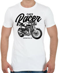 printfashion Cafe racer - Férfi póló - Fehér (4982501)
