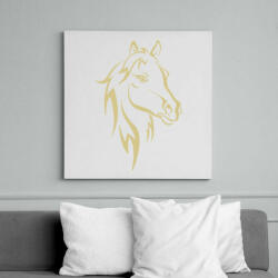printfashion Horse - Vászonkép - Fehér (6636044)