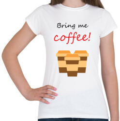 printfashion coffee - Női póló - Fehér (898338)