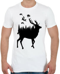 printfashion wild life - Férfi póló - Fehér (3787364)