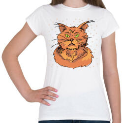 printfashion Cica - Női póló - Fehér (2946010)