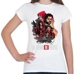 printfashion La Casa de Papel - Női póló - Fehér (4668013)