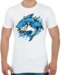 printfashion Cápa - Férfi póló - Fehér (11799268)