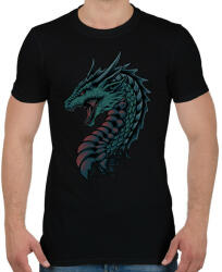 printfashion Sárkány - Férfi póló - Fekete (13775891)