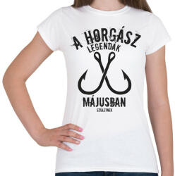 printfashion A horgász legendák - Női póló - Fehér (5002201)