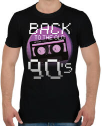 printfashion 90-es évek - Férfi póló - Fekete (6348142)