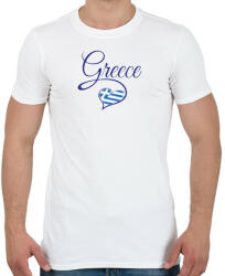 printfashion I love greece - Férfi póló - Fehér (4255032)