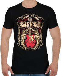 printfashion Gitár - Férfi póló - Fekete (13732826)