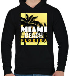 printfashion Miami - Férfi kapucnis pulóver - Fekete (4390957)