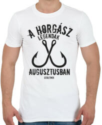 printfashion A horgász legendák - Férfi póló - Fehér (5002861)