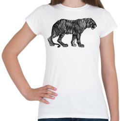 printfashion Macska - Női póló - Fehér (5153943)