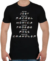 printfashion Jóbarátok - Férfi póló - Fekete (2060761)