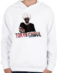 printfashion Tokyo Ghoul - Gyerek kapucnis pulóver - Fehér (2691525)