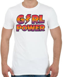printfashion Girl power - Férfi póló - Fehér (12633267)