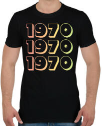 printfashion 1970 - Férfi póló - Fekete (12730205)