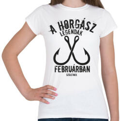 printfashion A horgász legendák - Női póló - Fehér (5001397)
