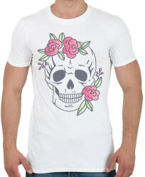 printfashion skull - Férfi póló - Fehér (4758599)