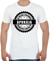 printfashion Legjobb apa - Férfi póló - Fehér (1635702)