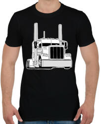 printfashion Kamion - Férfi póló - Fekete (6112943)