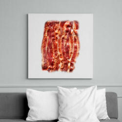 printfashion Bacon - Vászonkép - Fehér (13503636)
