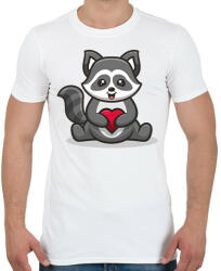 printfashion mosómedve - Férfi póló - Fehér (14449115)