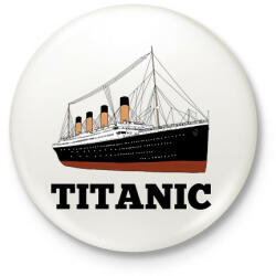 printfashion Titanic - Kitűző, hűtőmágnes - Fehér (13585099)