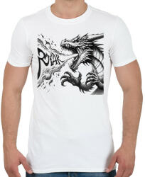 printfashion Sárkány - Férfi póló - Fehér (15180191)