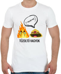 printfashion Tűzoltó - Férfi póló - Fehér (4045151)