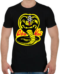 printfashion Cobra Kai - Férfi póló - Fekete (4316946)