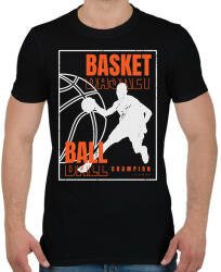 printfashion kosárlabda - Férfi póló - Fekete (13769540)