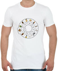 printfashion Rák - Férfi póló - Fehér (869108)