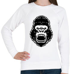 printfashion Gorilla - Női pulóver - Fehér (2281284)