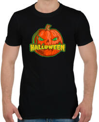 printfashion Halloween tök - Férfi póló - Fekete (9528404)