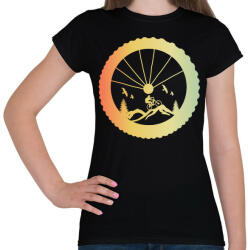 printfashion MOUNTAIN BIKE - Női póló - Fekete (5012603)