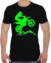 printfashion Enduro - Férfi póló - Fekete (2672321)