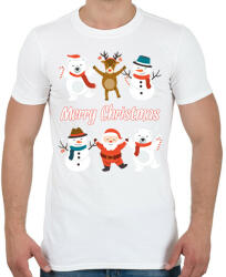 printfashion Merry Christmas - Férfi póló - Fehér (10925995)