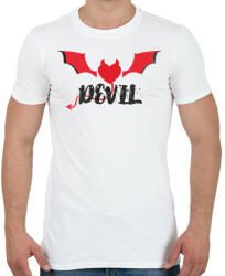 printfashion DEVIL - Férfi póló - Fehér (2208442)