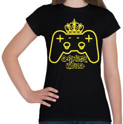 printfashion Gamer king - Női póló - Fekete (5325171)