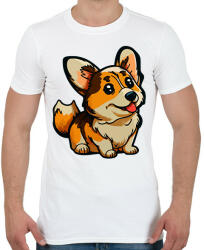 printfashion Kutya - Férfi póló - Fehér (13803299)