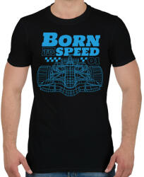 printfashion Forma 1 - Férfi póló - Fekete (11755619)