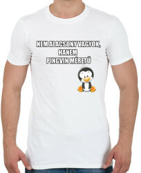 printfashion Pingvin - Férfi póló - Fehér (13850983)