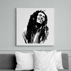 printfashion Bob Marley - Vászonkép - Fehér (7995427)