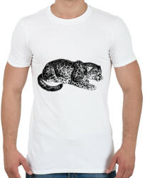 printfashion Macska - Férfi póló - Fehér (5154406)