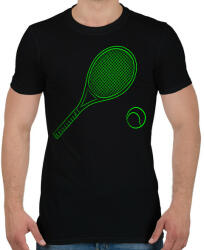printfashion Tennis - Férfi póló - Fekete (2694859)